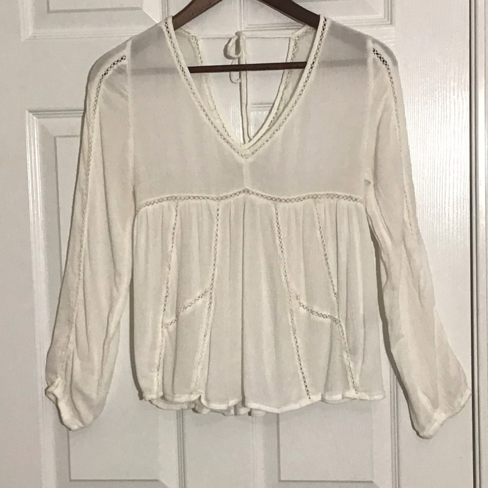 Abercrombie & Fitch Boho Top with Back Tie Size XS - Picture 1 of 12